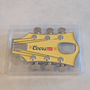 New Coors Banquet Beer Guitar Head Promo Belt Buckle